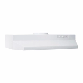 Broan 422401 Broan 24-Inch Under-Cabinet Range Hood, White Ventilation Range Hoods high suction kitchen exhaust hood
