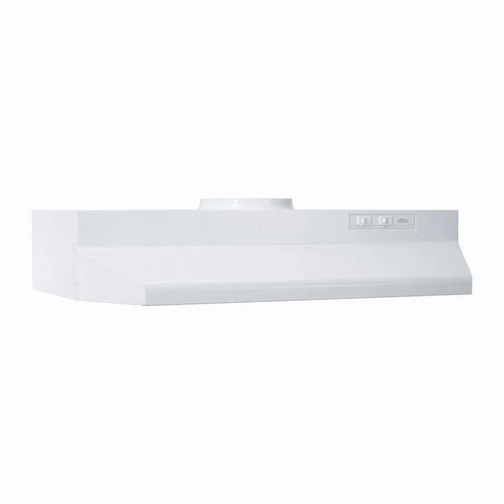 Broan 423001 Broan 30-Inch Under-Cabinet Range Hood, White Ventilation Range Hoods high suction kitchen exhaust hood