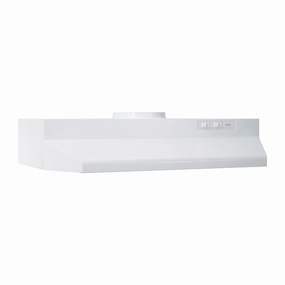 Broan 423001 Broan 30-Inch Under-Cabinet Range Hood, White Ventilation Range Hoods high suction kitchen exhaust hood