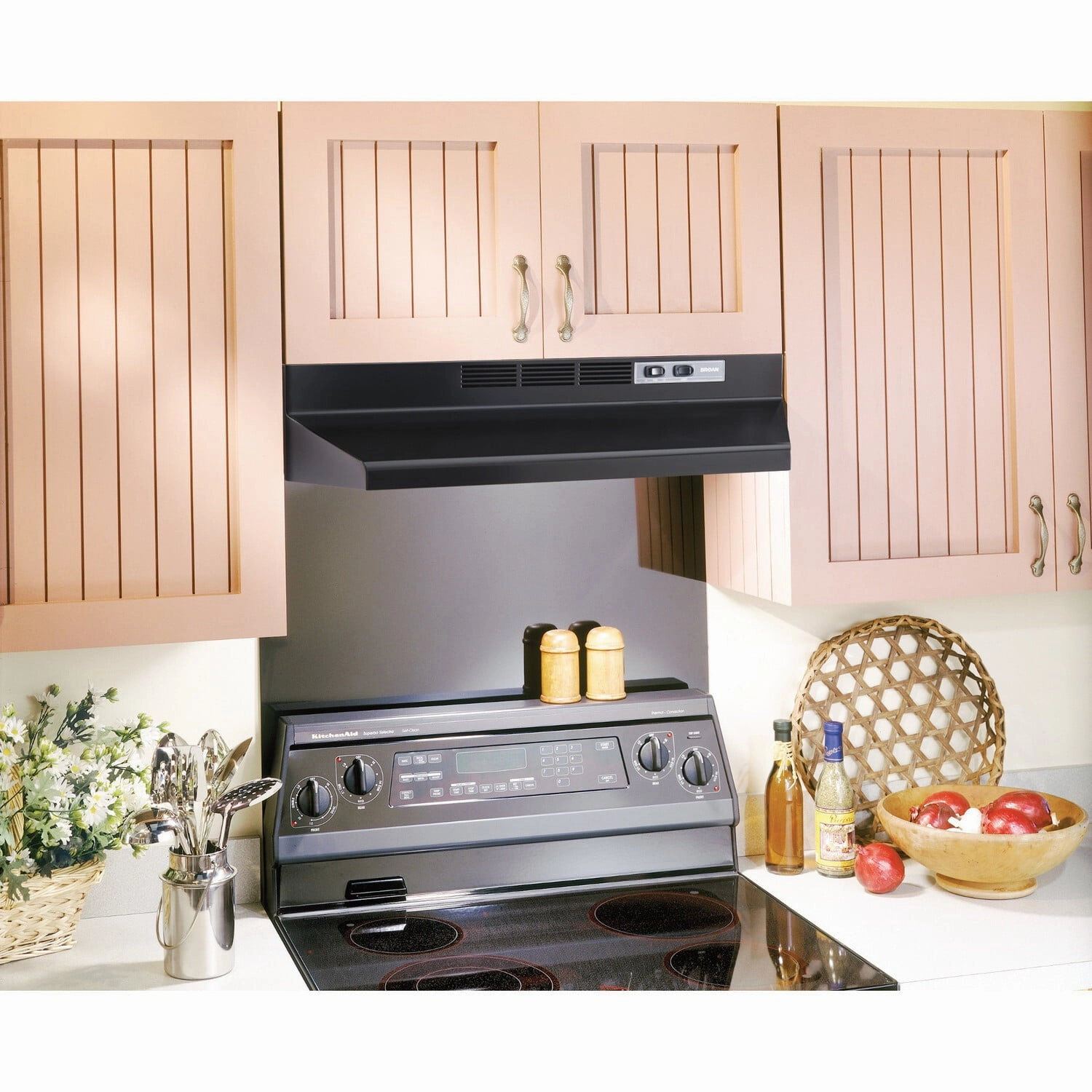Broan BUEZ130BL Broan 30-Inch Ductless Under-Cabinet Range Hood W/ Easy Install System, Black