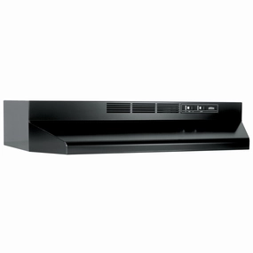 Broan BUEZ130BL Broan 30-Inch Ductless Under-Cabinet Range Hood W/ Easy Install System, Black Ventilation Range Hoods high suction kitchen exhaust hood