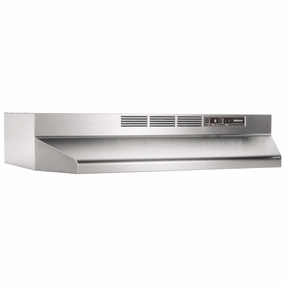 Broan BUEZ130SS Broan 30-Inch Ductless Under-Cabinet Range Hood W/ Easy Install System, Stainless Steel Ventilation Range Hoods high suction kitchen exhaust hood