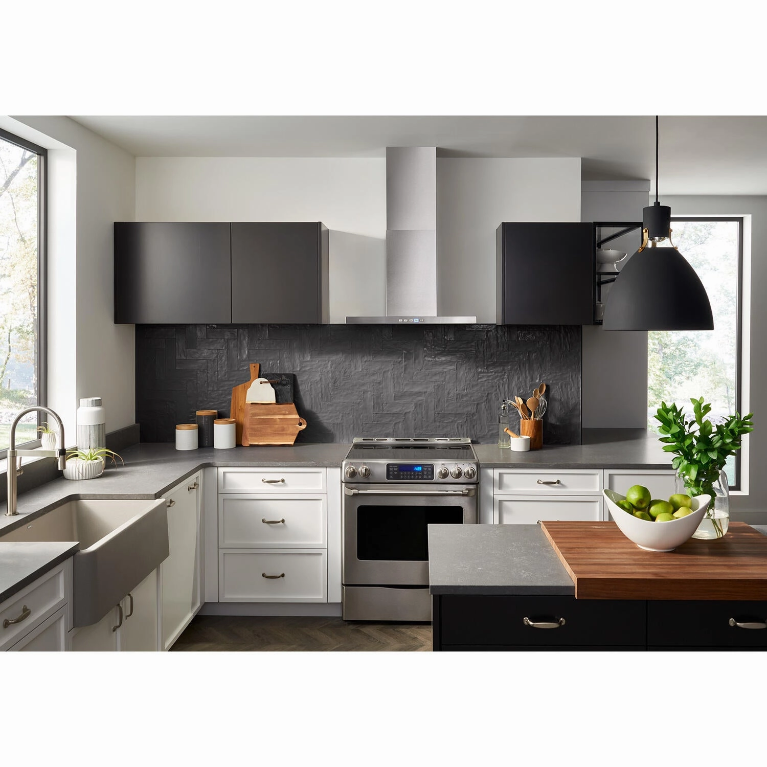 Broan BWT2304SS Broan 30-Inch Convertible Wall-Mount T-Style Chimney Range Hood, 450 Max Cfm, Stainless Steel