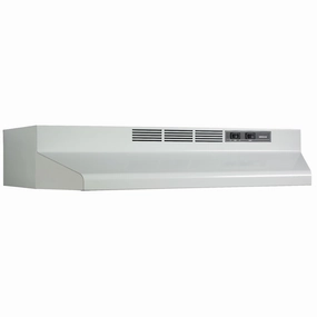 Broan F402401 Broan 24-Inch Convertible Under-Cabinet Range Hood, 160 Cfm, White Ventilation Range Hoods high suction kitchen exhaust hood