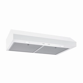 Broan GLA1303WW Broan-Nutone 30-Inch Under Cabinet Range Hood, Energy Star, 350 Max Blower Cfm, White Ventilation Range Hoods high suction kitchen exhaust hood