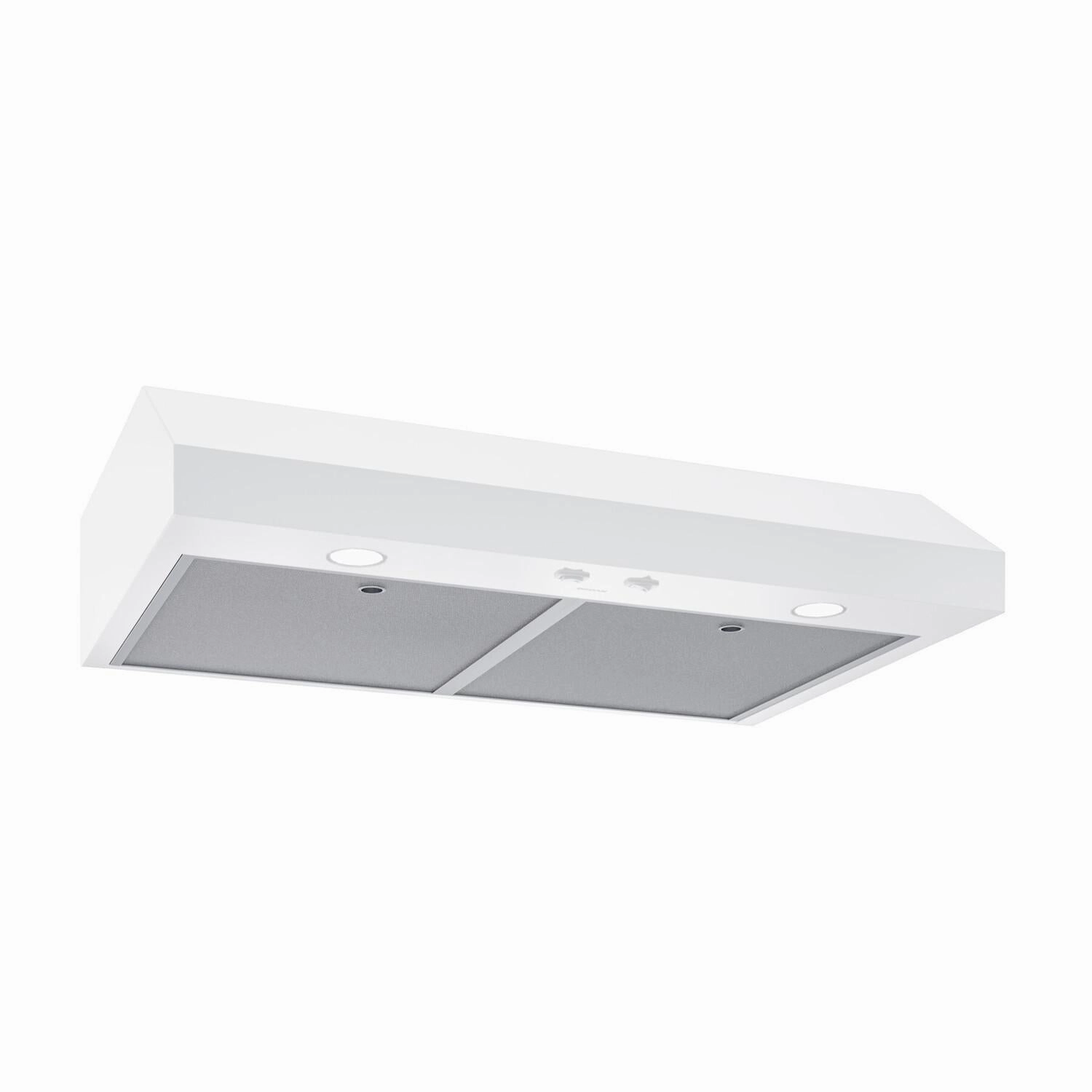 Broan GLA1303WW Broan-Nutone 30-Inch Under Cabinet Range Hood, Energy Star, 350 Max Blower Cfm, White Ventilation Range Hoods high suction kitchen exhaust hood
