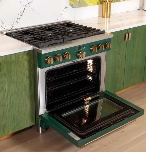 Caf? C2Y366P5TG2 Caf? 36" Smart Dual-Fuel Commercial-Style Range with 6 Burners (Natural Gas)