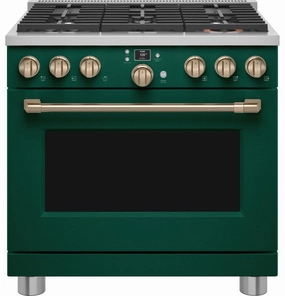 Caf? C2Y366P5TG2 Caf? 36" Smart Dual-Fuel Commercial-Style Range with 6 Burners (Natural Gas) Freestanding Ranges freestanding dual fuel range 30 inch