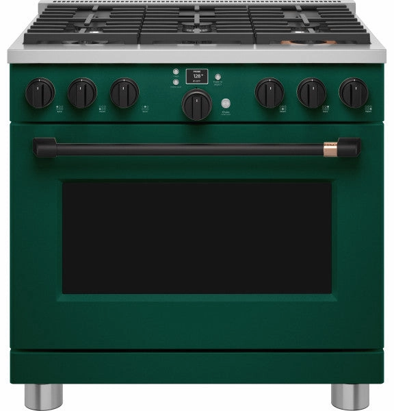 Caf? C2Y366P5TG2 Caf? 36" Smart Dual-Fuel Commercial-Style Range with 6 Burners (Natural Gas)