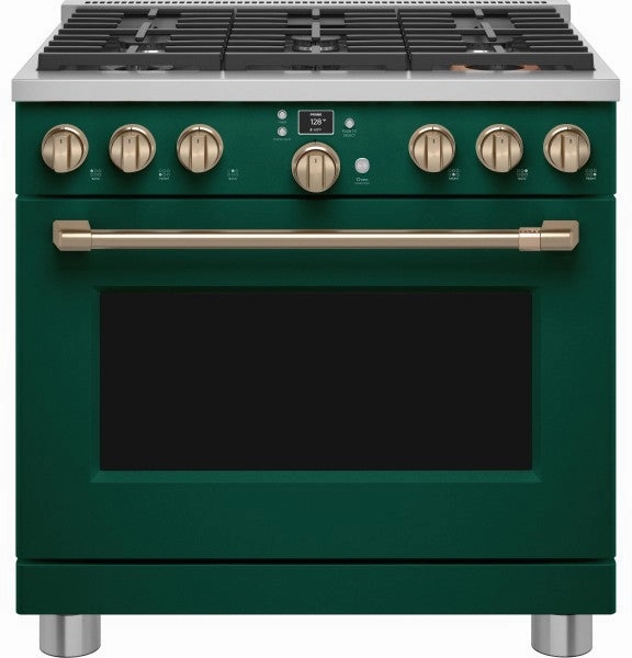 Caf? C2Y366P5TG2 Caf? 36" Smart Dual-Fuel Commercial-Style Range with 6 Burners (Natural Gas) Freestanding Ranges freestanding dual fuel range 30 inch