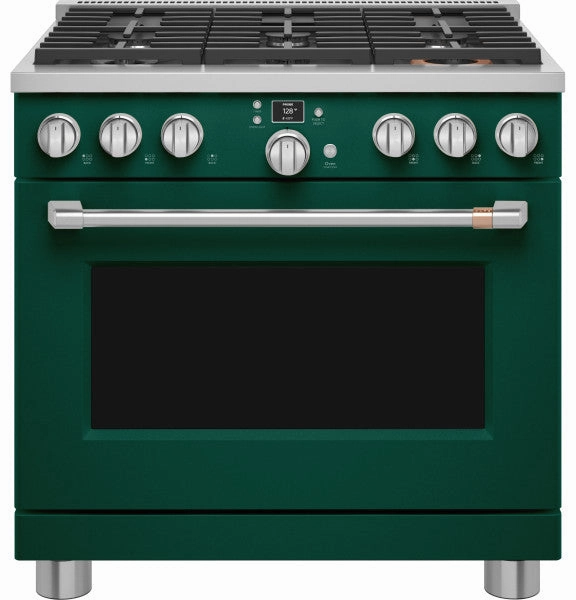 Caf? C2Y366P5TG2 Caf? 36" Smart Dual-Fuel Commercial-Style Range with 6 Burners (Natural Gas)