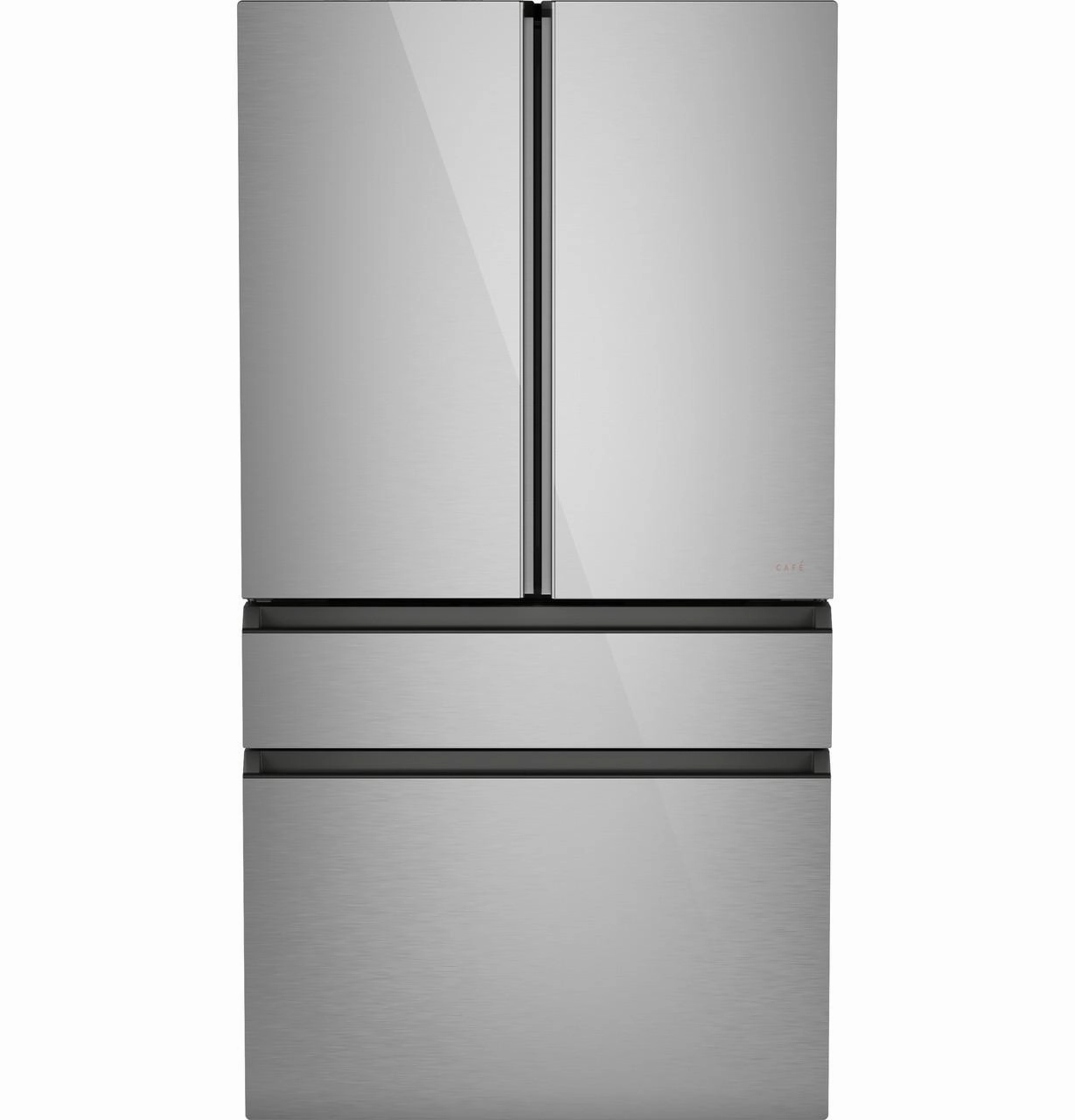 Cafe CGE29DM5TS5 Caf&#8482; Energy Star? 28.7 Cu. Ft. Smart 4-Door French-Door Refrigerator In Platinum Glass With Dual-Dispense Autofill Pitcher