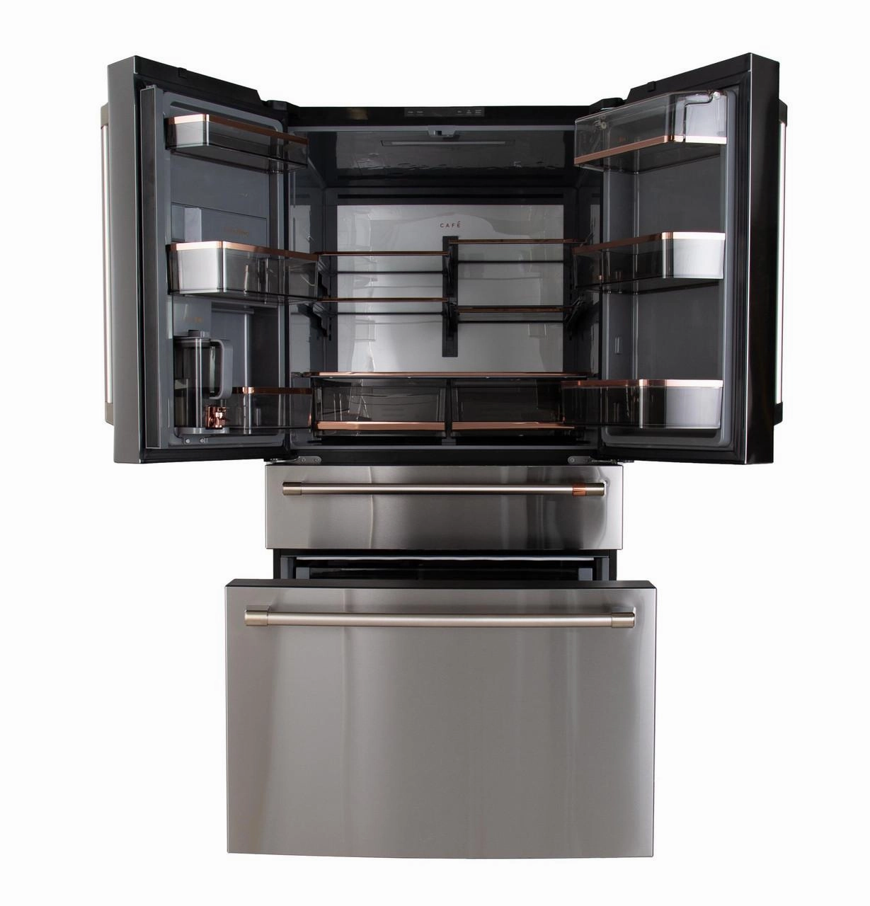 Cafe CGE29DP2TS1 Caf&#8482; Energy Star? 28.7 Cu. Ft. Smart 4-Door French-Door Refrigerator With Dual-Dispense Autofill Pitcher