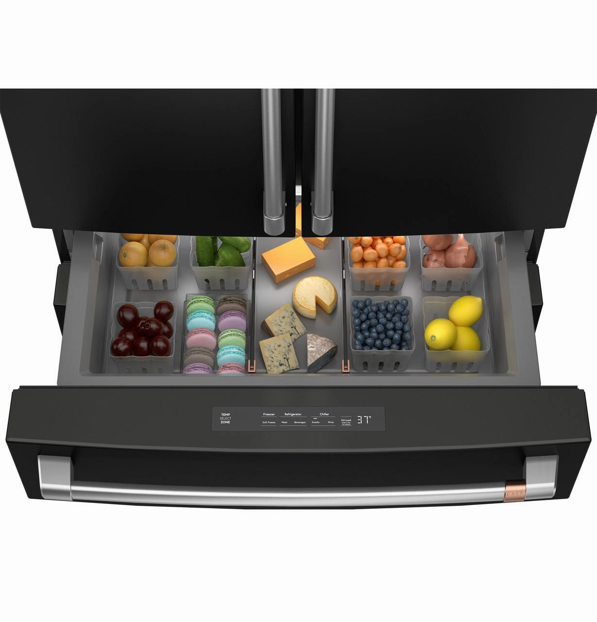 Cafe CGE29DP3TD1 Caf&#8482; Energy Star? 28.7 Cu. Ft. Smart 4-Door French-Door Refrigerator With Dual-Dispense Autofill Pitcher