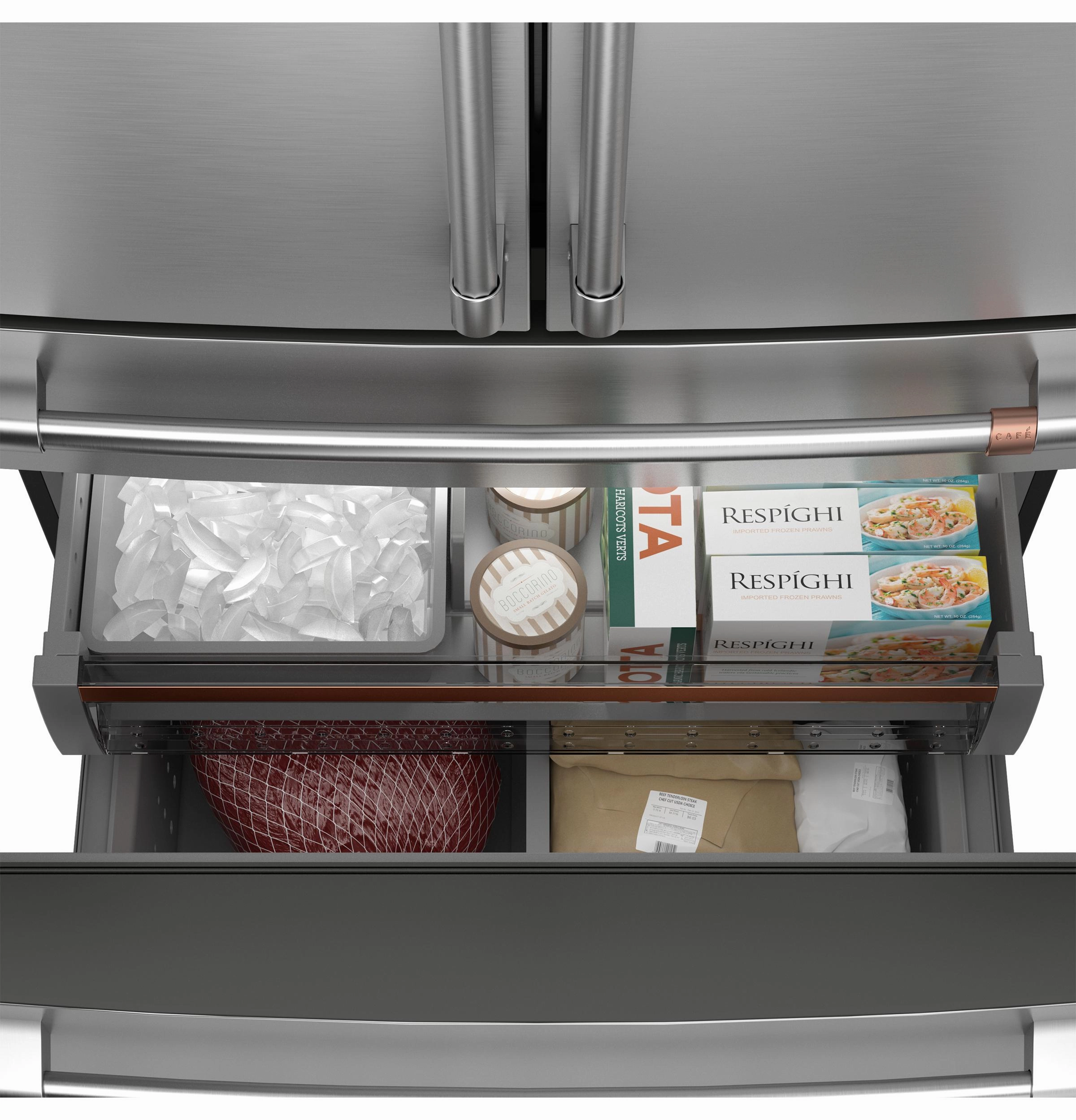 Cafe CJE23DP3WD1 Caf&#8482; Energy Star? 23.2 Cu. Ft. Smart Counter-Depth 4-Door French-Door Refrigerator With Dual-Dispense Autofill Pitcher