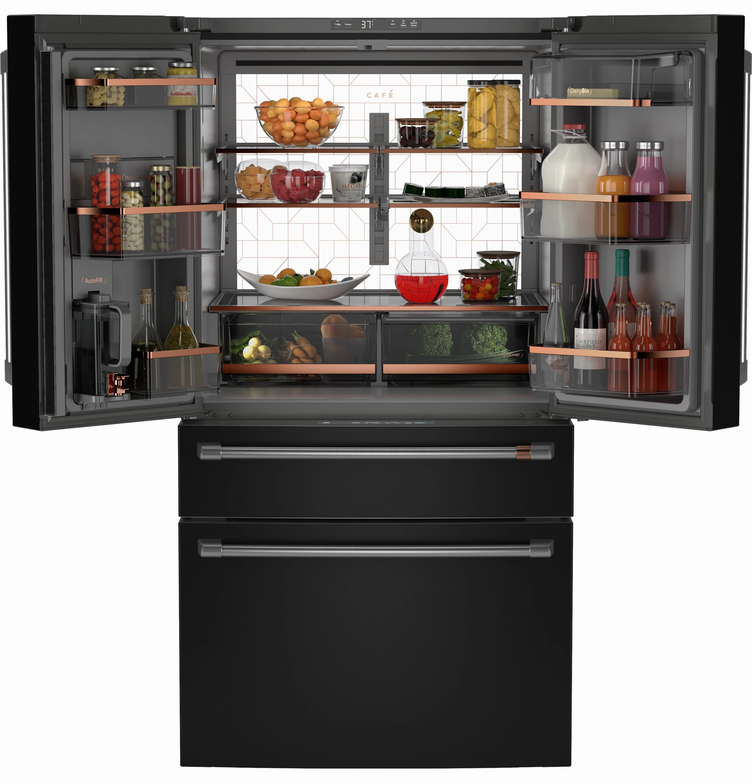 Cafe CJE23DP3WD1 Caf&#8482; Energy Star? 23.2 Cu. Ft. Smart Counter-Depth 4-Door French-Door Refrigerator With Dual-Dispense Autofill Pitcher