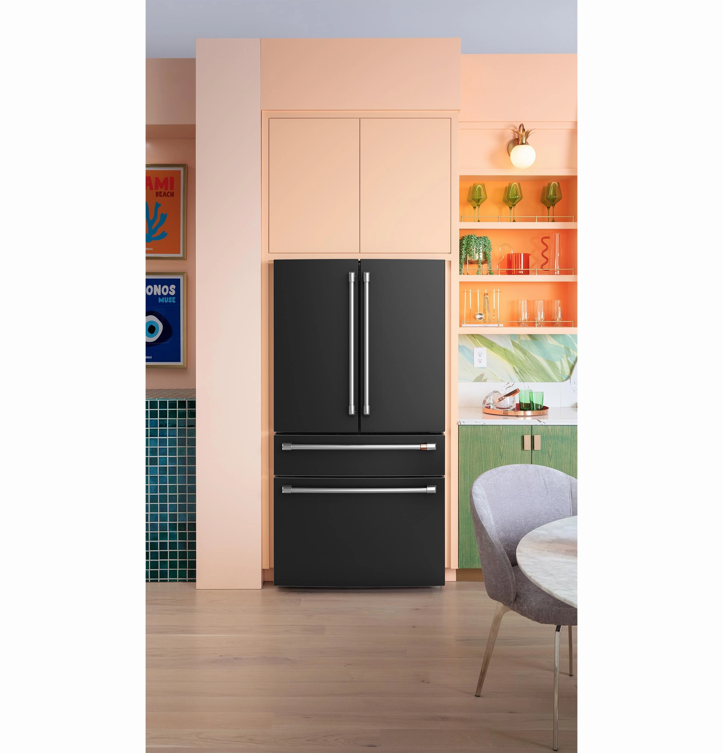 Cafe CJE23DP3WD1 Caf&#8482; Energy Star? 23.2 Cu. Ft. Smart Counter-Depth 4-Door French-Door Refrigerator With Dual-Dispense Autofill Pitcher