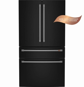 Cafe CJE23DP3WD1 Caf&#8482; Energy Star? 23.2 Cu. Ft. Smart Counter-Depth 4-Door French-Door Refrigerator With Dual-Dispense Autofill Pitcher Freestanding Refrigerators freestanding fridge freezer combo