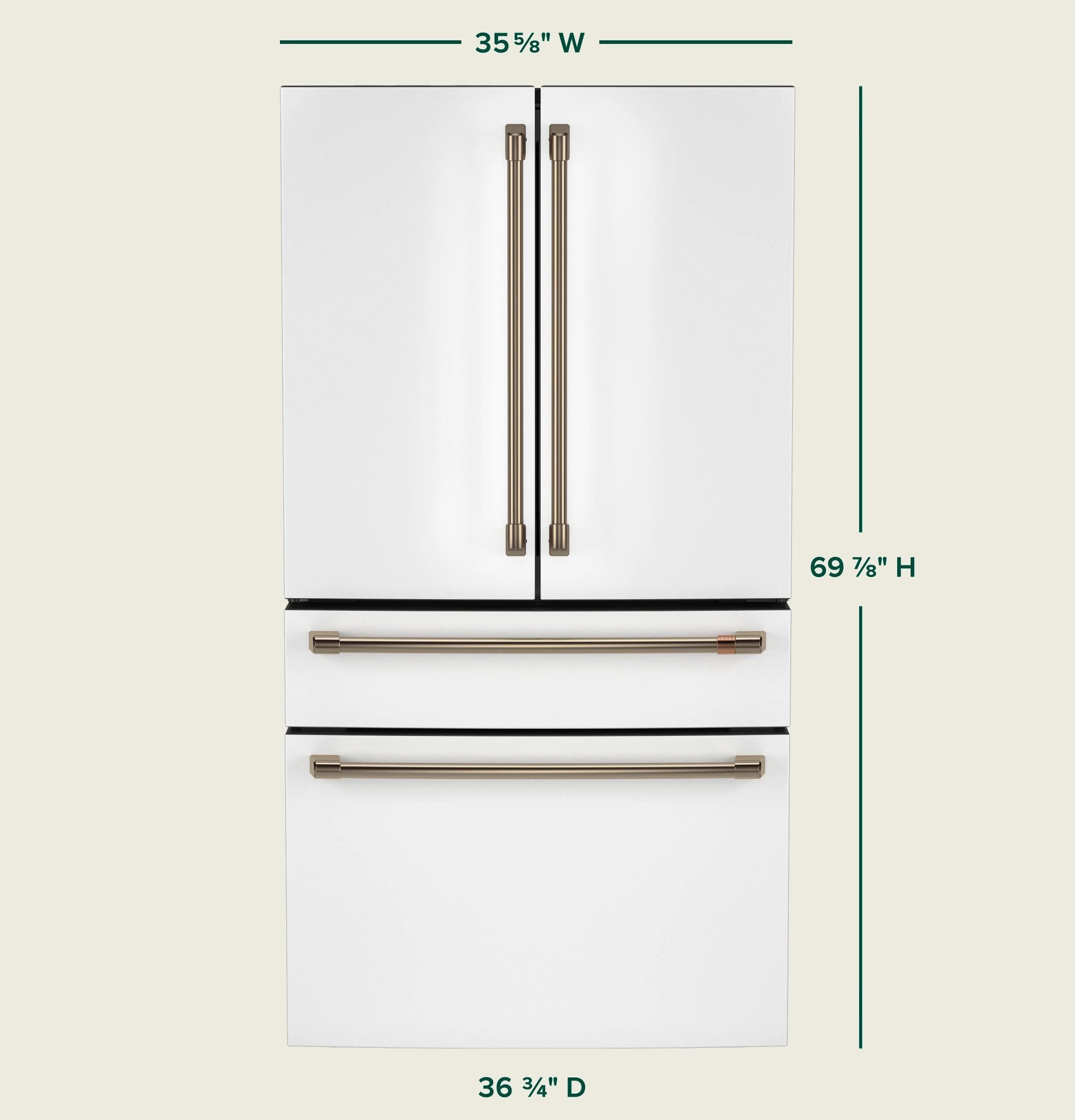 Cafe CJE23DP4WW2 Caf&#8482; Energy Star? 23.2 Cu. Ft. Smart Counter-Depth 4-Door French-Door Refrigerator With Dual-Dispense Autofill Pitcher