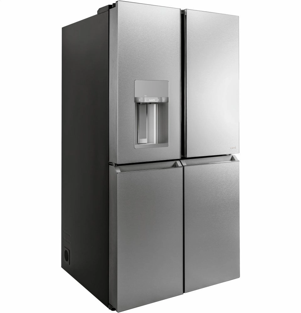 Cafe CQE28DM5NS5 Caf Energy Star? 27.4 Cu. Ft. Smart Quad-Door Refrigerator In Platinum Glass