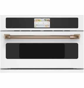Cafe CSB913P4NW2 Caf 30" Smart Five In One Oven With 120V Advantium Technology Wall Ovens 27 inch wall oven built-in