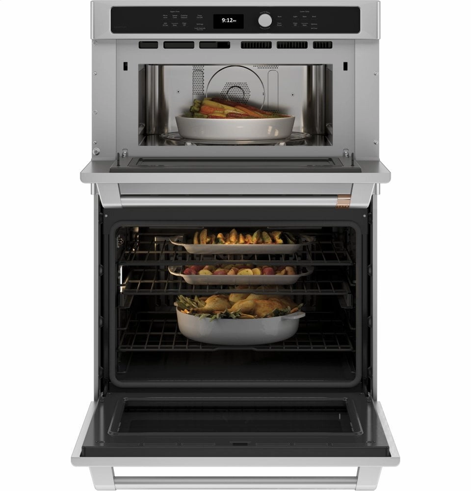 Cafe CTC912P2NS1 Caf 30 In. Combination Double Wall Oven With Convection And Advantium Technology