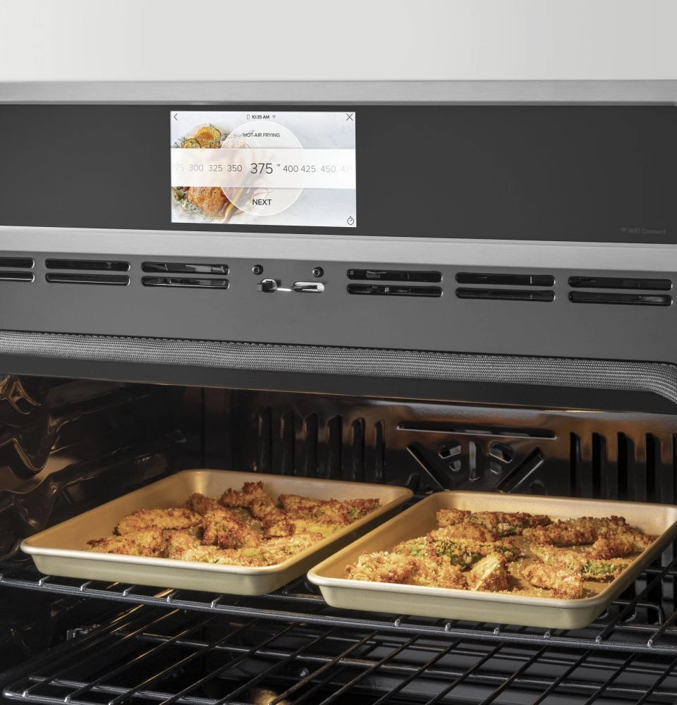 Cafe CTD70DM2NS5 Caf 30" Smart Double Wall Oven With Convection In Platinum Glass
