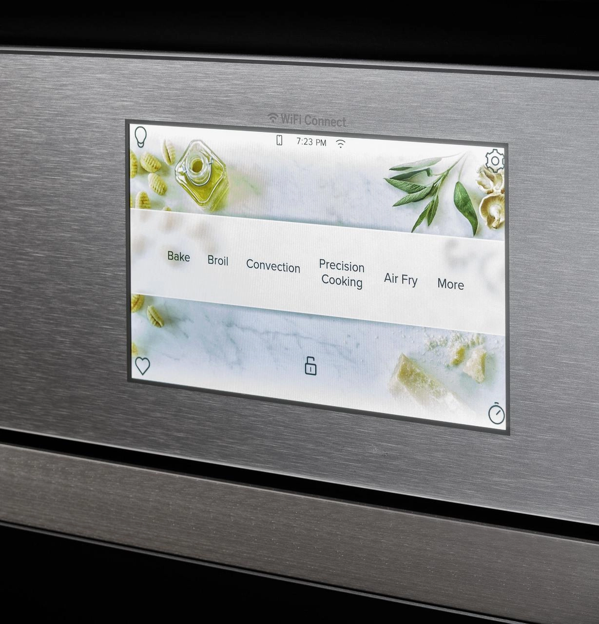 Cafe CTD90DM2NS5 Caf&#8482; Minimal Series 30" Smart Built-In Convection Double Wall Oven In Platinum Glass