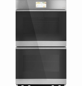 Cafe CTD90DM2NS5 Caf&#8482; Minimal Series 30" Smart Built-In Convection Double Wall Oven In Platinum Glass Wall Ovens oven with smart temperature control