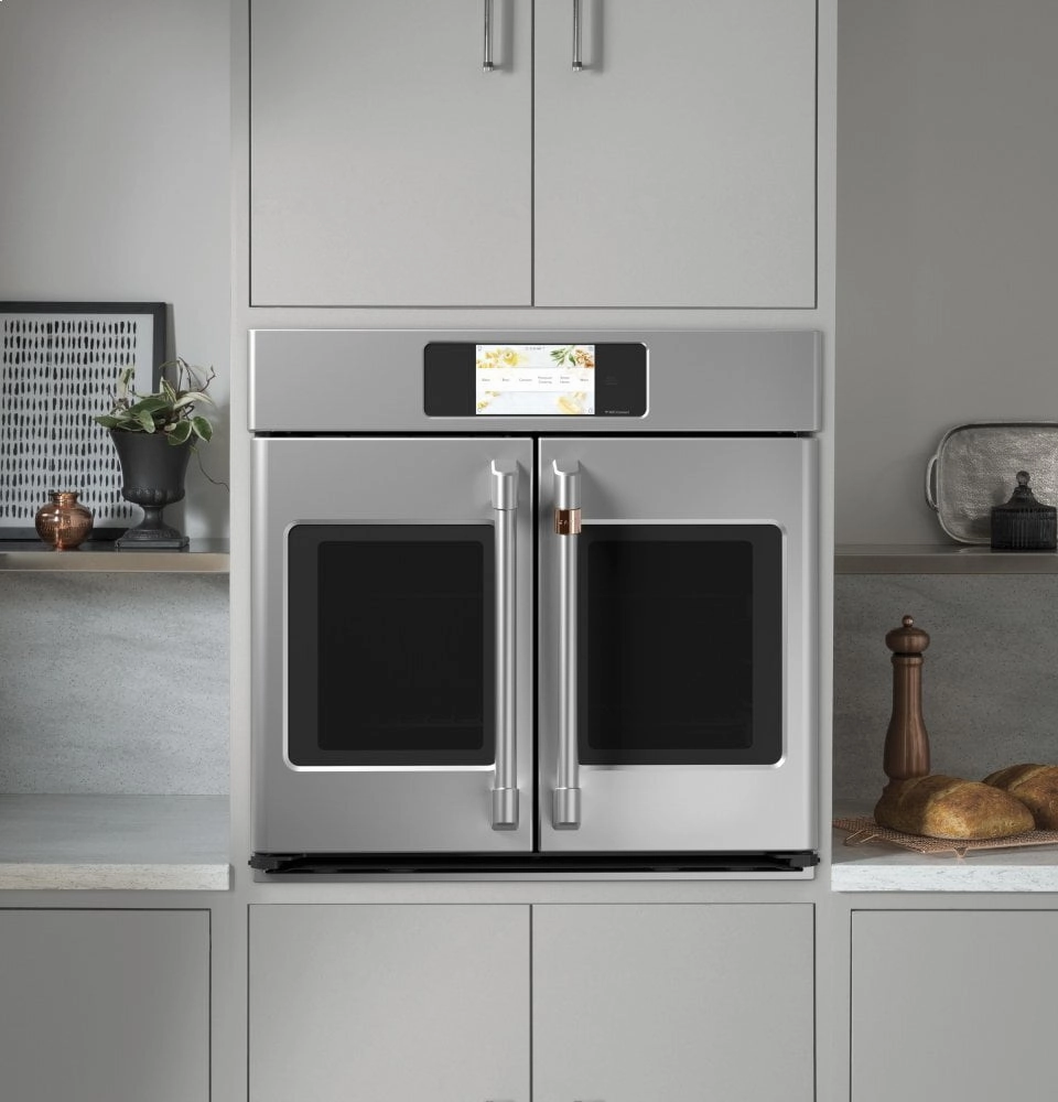 Cafe CTS90FP2NS1 Caf Professional Series 30" Smart Built-In Convection French-Door Single Wall Oven