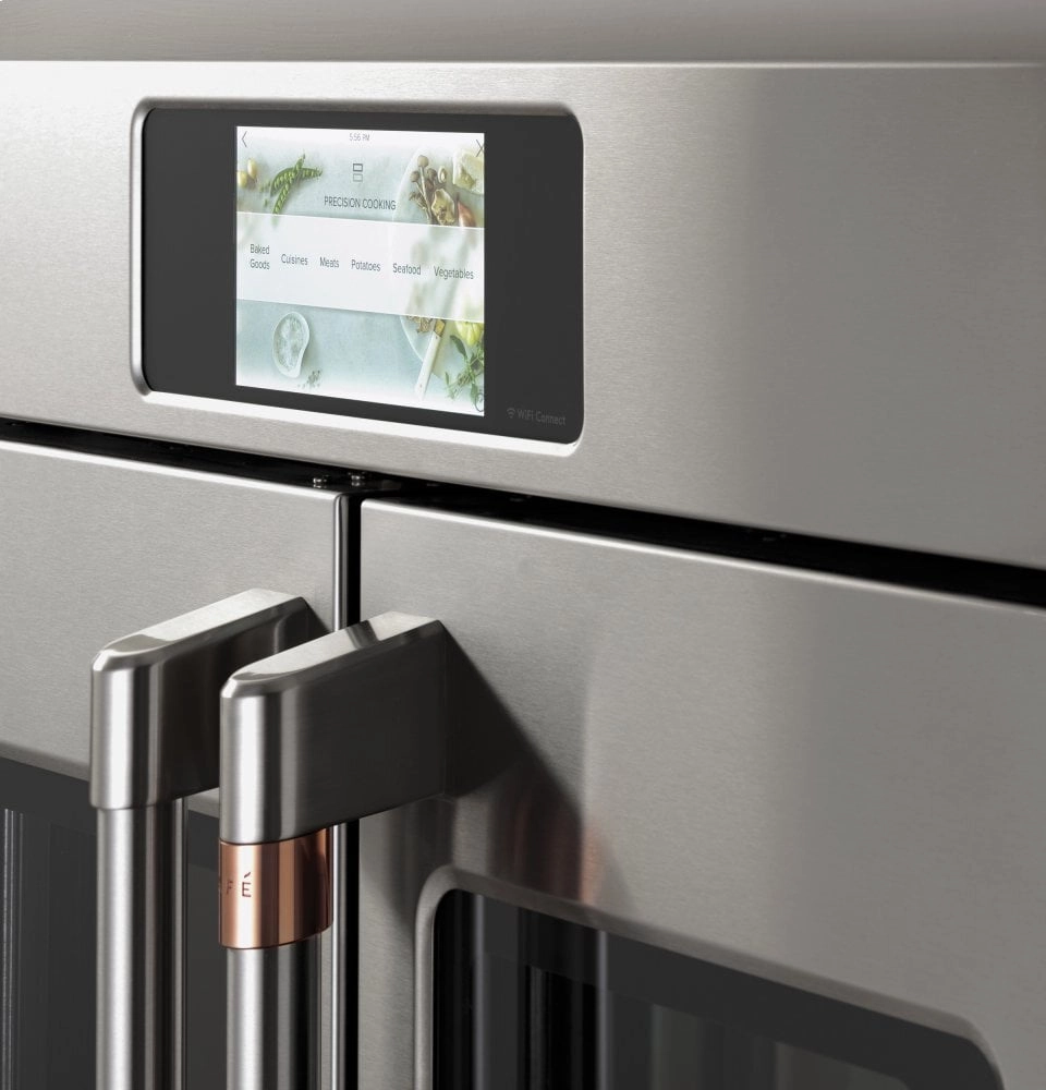 Cafe CTS90FP2NS1 Caf Professional Series 30" Smart Built-In Convection French-Door Single Wall Oven