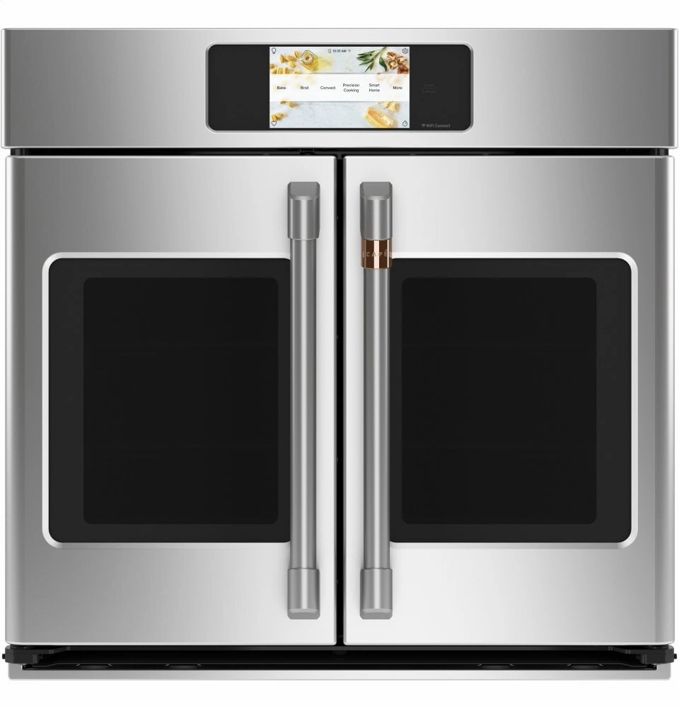 Cafe CTS90FP2NS1 Caf Professional Series 30" Smart Built-In Convection French-Door Single Wall Oven Wall Ovens convection wall oven with steam assist