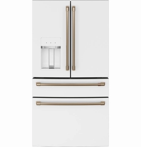 Cafe CVE28DP4NW2 Caf Energy Star? 27.8 Cu. Ft. Smart 4-Door French-Door Refrigerator Freestanding Refrigerators freestanding fridge freezer combo