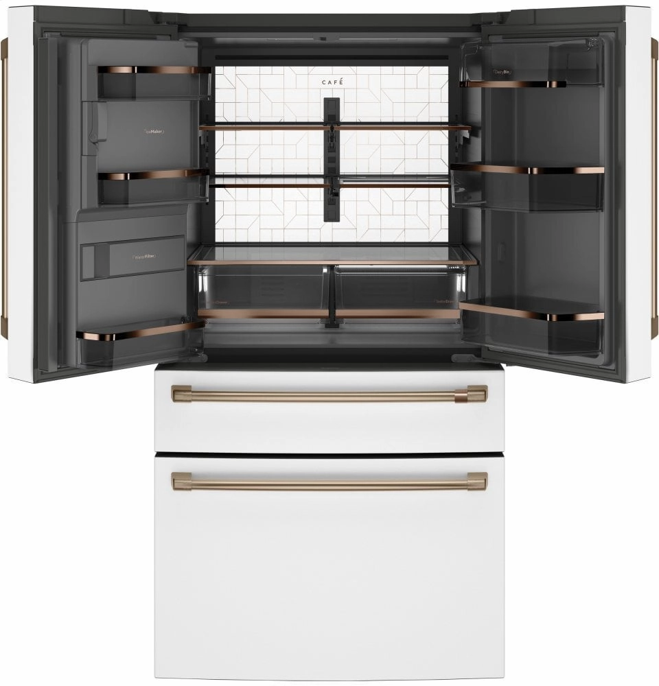 Cafe CVE28DP4NW2 Caf Energy Star? 27.8 Cu. Ft. Smart 4-Door French-Door Refrigerator