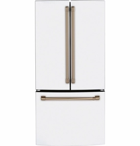 Cafe CWE19SP4NW2 Caf Energy Star? 18.6 Cu. Ft. Counter-Depth French-Door Refrigerator Freestanding Refrigerators freestanding fridge freezer combo