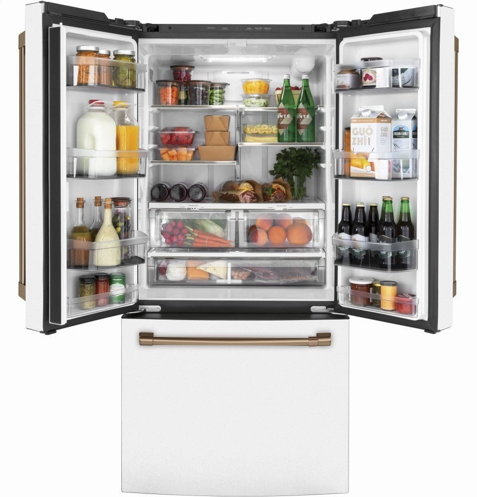 Cafe CWE19SP4NW2 Caf Energy Star? 18.6 Cu. Ft. Counter-Depth French-Door Refrigerator