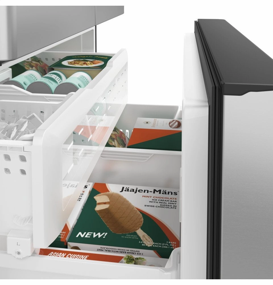 Cafe CWE23SP2MS1 Caf Energy Star? 23.1 Cu. Ft. Smart Counter-Depth French-Door Refrigerator