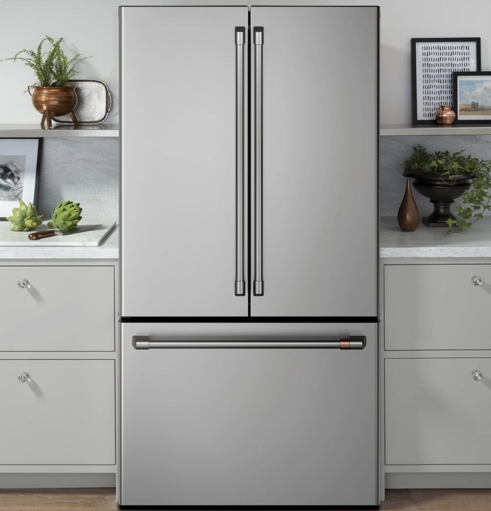 Cafe CWE23SP2MS1 Caf Energy Star? 23.1 Cu. Ft. Smart Counter-Depth French-Door Refrigerator