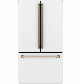 Cafe CWE23SP4MW2 Caf Energy Star? 23.1 Cu. Ft. Smart Counter-Depth French-Door Refrigerator Freestanding Refrigerators freestanding fridge freezer combo