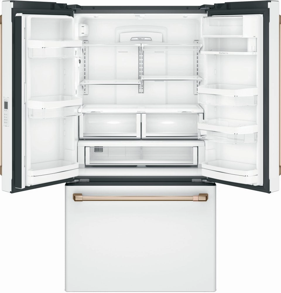 Cafe CWE23SP4MW2 Caf Energy Star? 23.1 Cu. Ft. Smart Counter-Depth French-Door Refrigerator