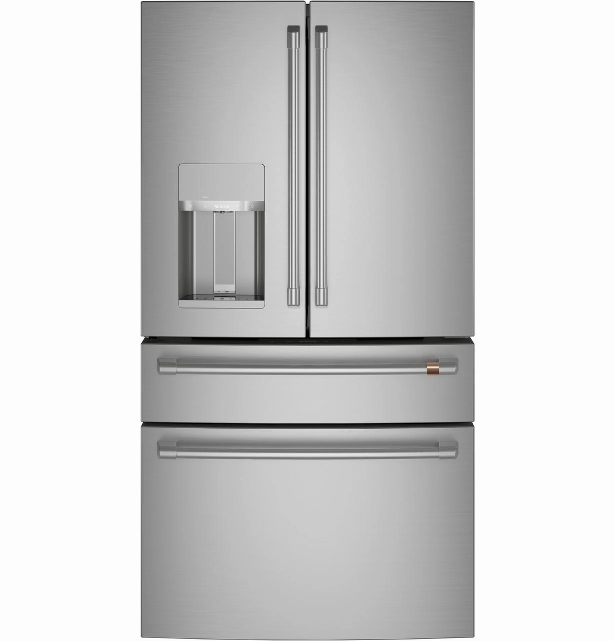 Cafe CXE22DP2PS1 Caf&#8482; Energy Star? 22.3 Cu. Ft. Smart Counter-Depth 4-Door French-Door Refrigerator Freestanding Refrigerators freestanding fridge freezer combo