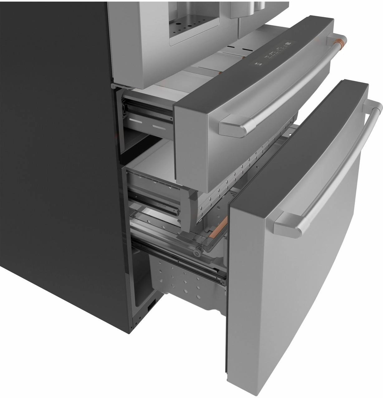 Cafe CXE22DP2PS1 Caf&#8482; Energy Star? 22.3 Cu. Ft. Smart Counter-Depth 4-Door French-Door Refrigerator