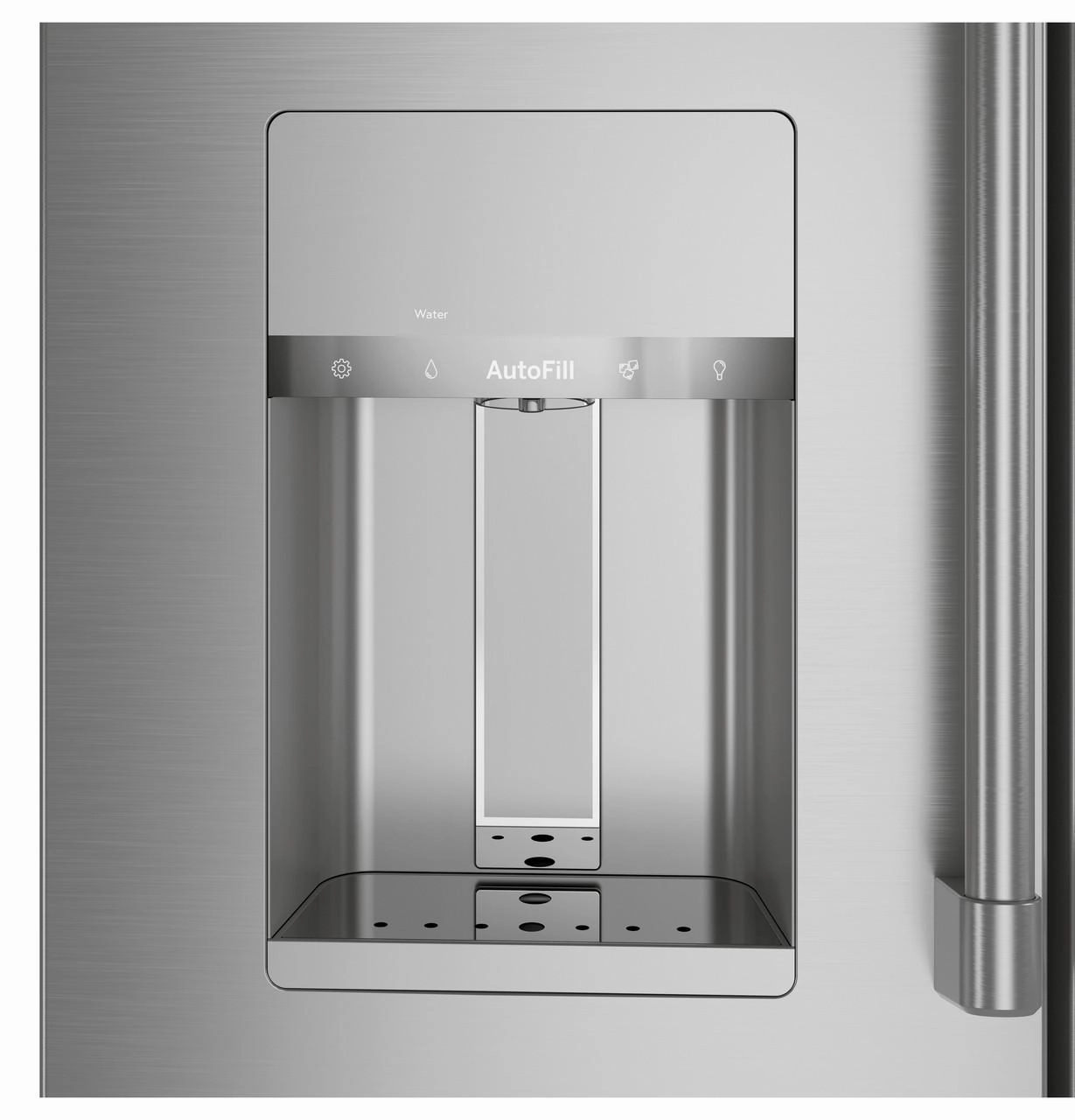 Cafe CXE22DP2PS1 Caf&#8482; Energy Star? 22.3 Cu. Ft. Smart Counter-Depth 4-Door French-Door Refrigerator