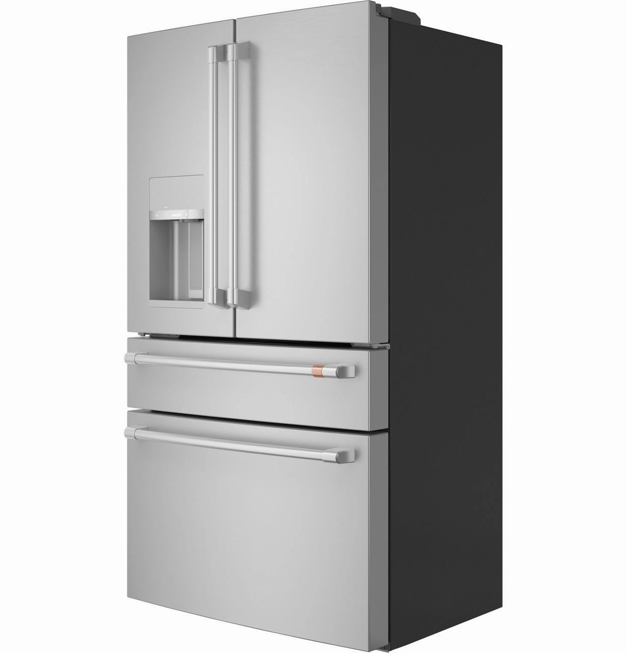 Cafe CXE22DP2PS1 Caf&#8482; Energy Star? 22.3 Cu. Ft. Smart Counter-Depth 4-Door French-Door Refrigerator