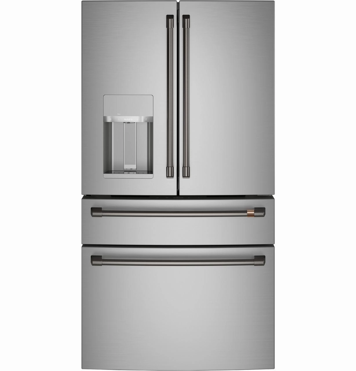 Cafe CXE22DP2PS1 Caf&#8482; Energy Star? 22.3 Cu. Ft. Smart Counter-Depth 4-Door French-Door Refrigerator