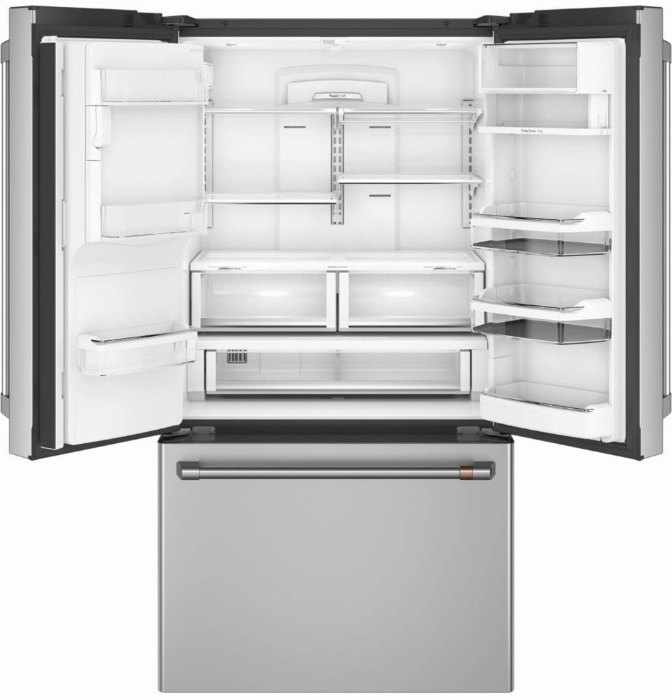 Cafe CYE22UP2MS1 Caf Energy Star? 22.1 Cu. Ft. Smart Counter-Depth French-Door Refrigerator With Keurig? K-Cup? Brewing System