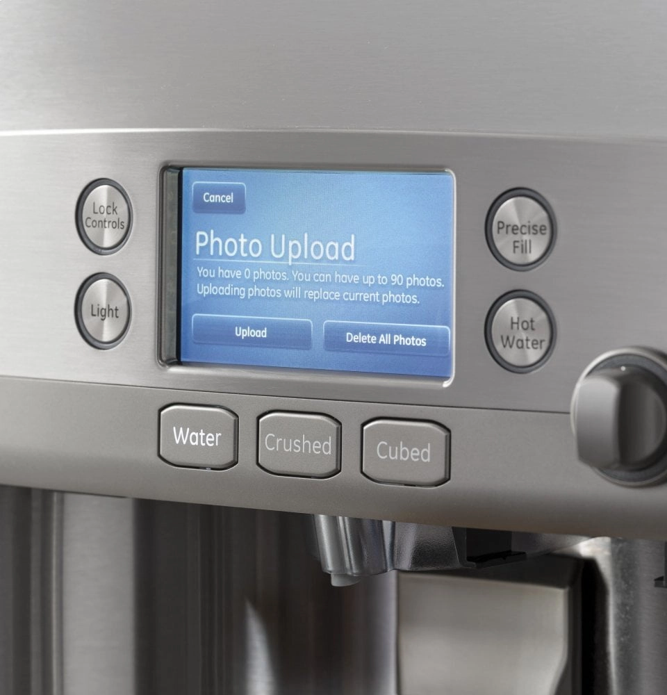 Cafe CYE22UP2MS1 Caf Energy Star? 22.1 Cu. Ft. Smart Counter-Depth French-Door Refrigerator With Keurig? K-Cup? Brewing System