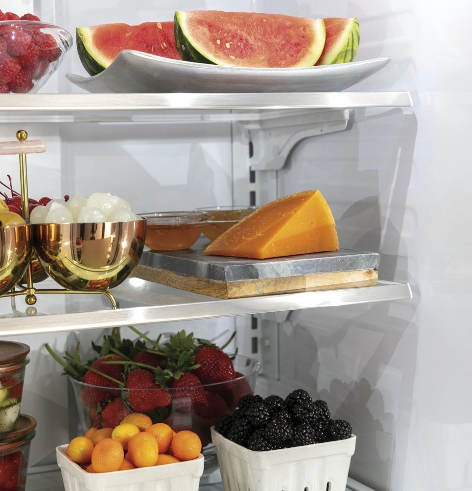 Cafe CYE22UP2MS1 Caf Energy Star? 22.1 Cu. Ft. Smart Counter-Depth French-Door Refrigerator With Keurig? K-Cup? Brewing System