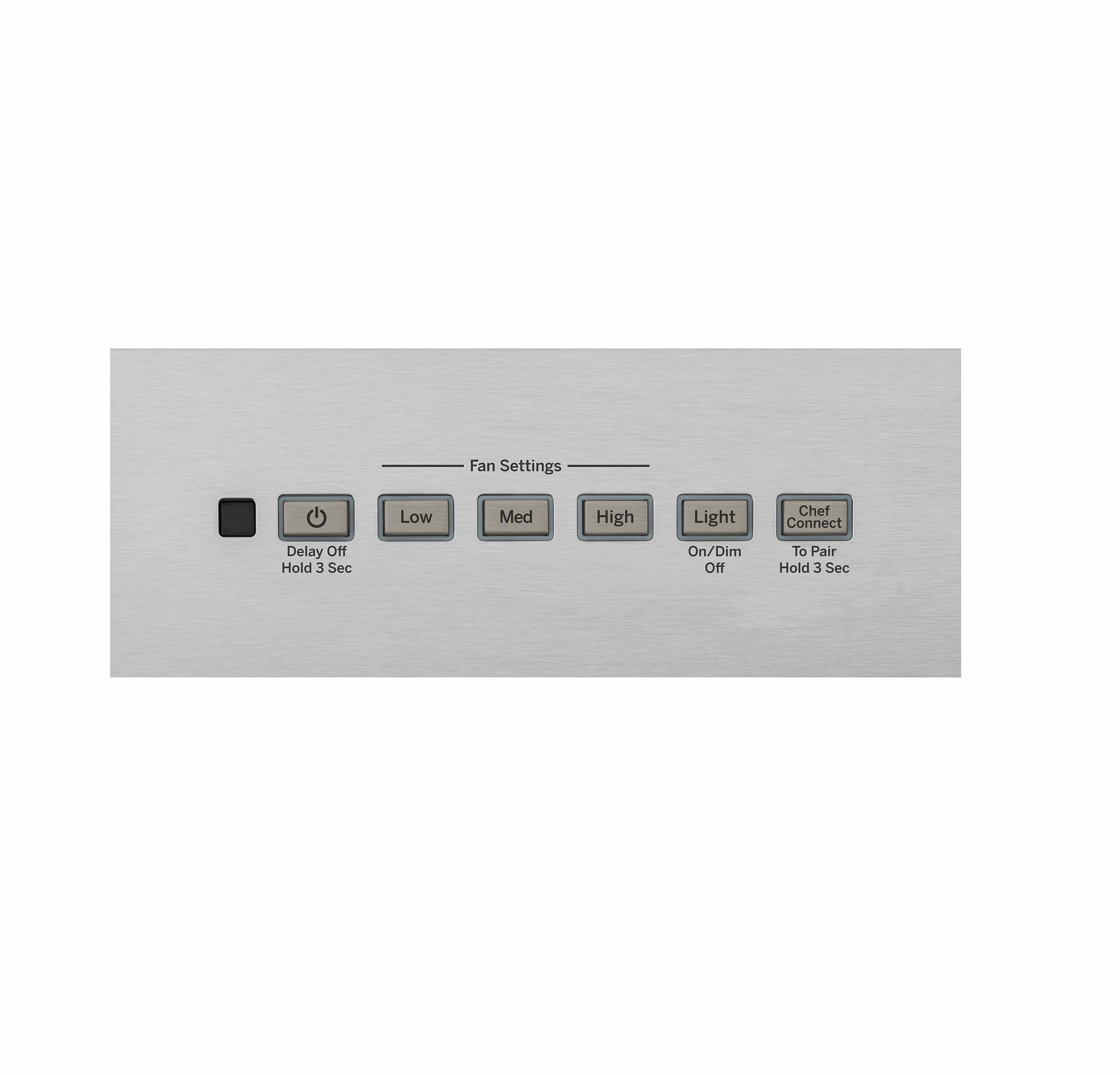 Cafe UVW8301SLSS 30" Designer Wall Mount Hood W/ Dimmable Led Lighting