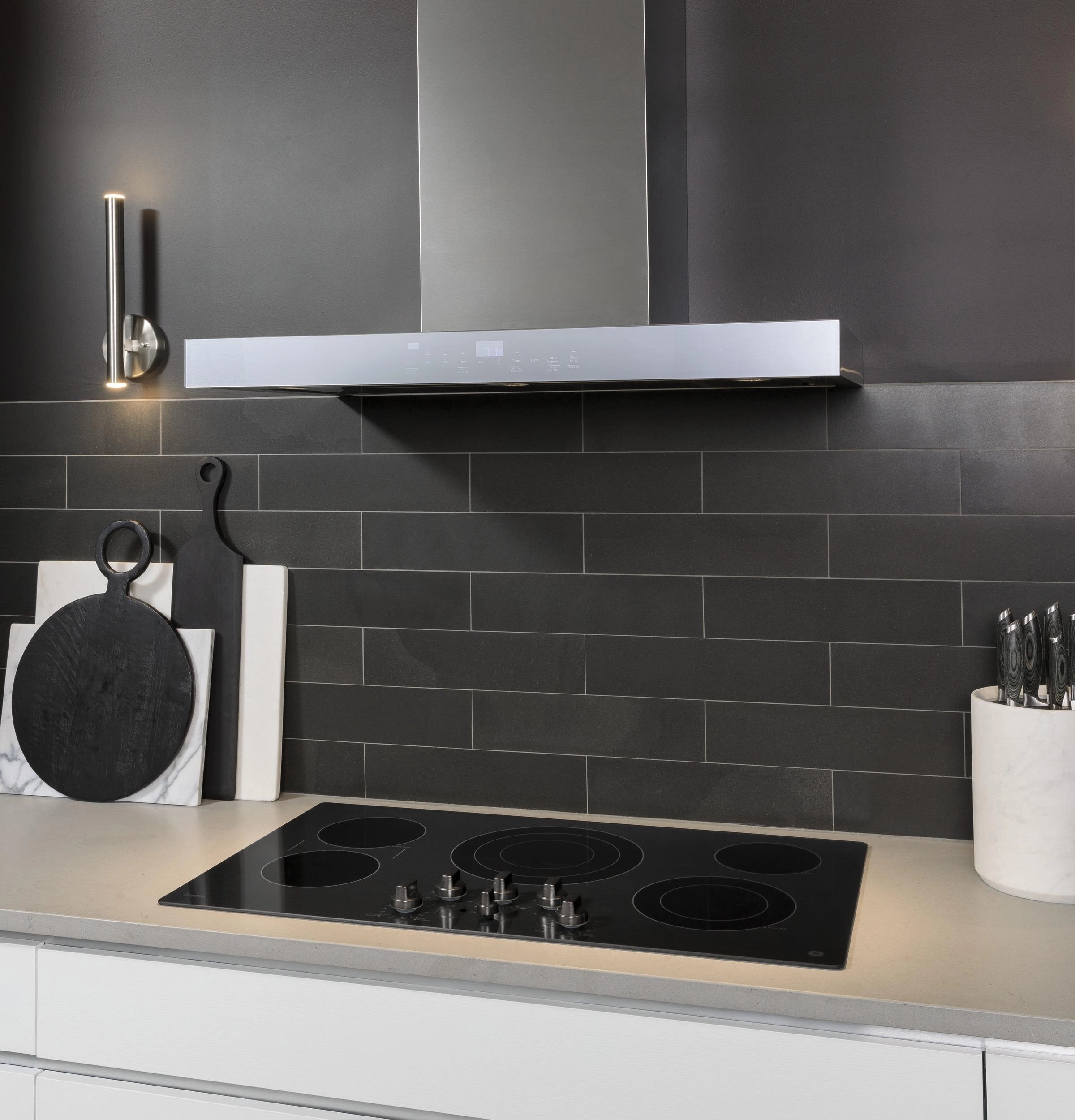 Cafe UVW9361SLSS 36" Smart Designer Wall Mount Hood W/ Perimeter Venting